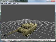 UNATF's Tank loaded in the MegaGlest G3D viewer