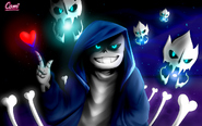 Glitchtale sans w speedpaint by camilaanims-dakaxep