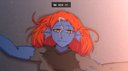 Undyne exhausted