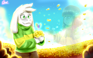 Asriel from glitchtale by camilaanims-daj7ih4