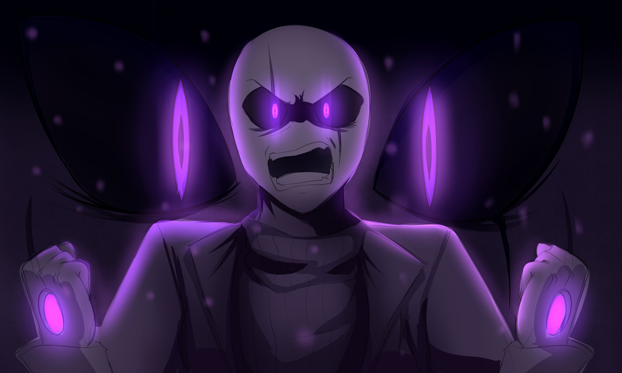 Wing Din Gaster Glitchtale Wiki Fandom - baby gaster blaster d roblox