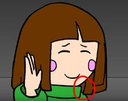 Chara has 2-toned hair