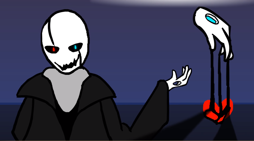 Gaster vs Frisk & Sans (Battle), Glitchtale Wiki