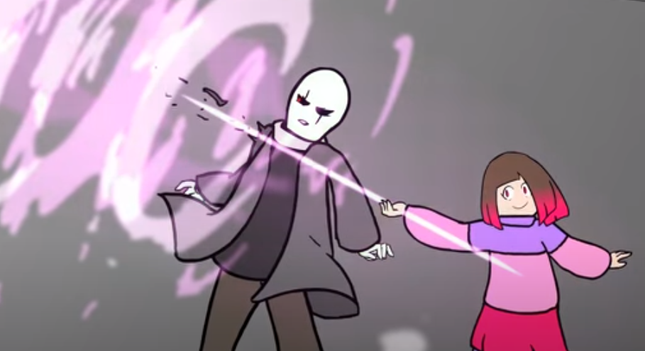 Gaster vs Frisk & Sans (Battle), Glitchtale Wiki