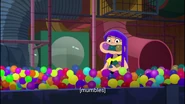 Miko in ballpit