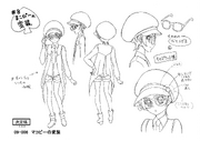 Settei sheet of Mackenzie in her casual attire.
