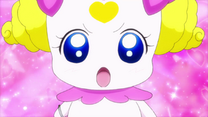 "Here I go! Glitter Force Makeover!"