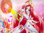 Doki Doki! Pretty Cure Cure Ace with her Love Kiss Rouge