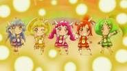 "Shining bright! Here comes the Glitter Force!"