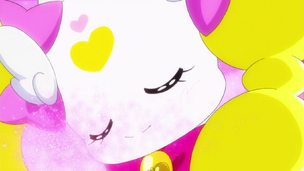 Blush appears on Candy's cheeks.