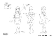 Settei sheet of Rachel in Episode 5 (season 2 Doki Doki)