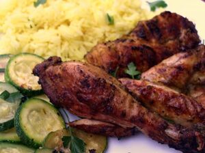 Grilled moroccon chicken