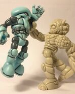 Test Shot Mutant Evolver Pheyaos with Pheyden as a pose reference for "Wrath of the Reborn". (Photo by Matt Doughty)[2]