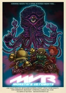 Monsters VS Robots movie-style poster (Artwork by Ralph Niese)[4].