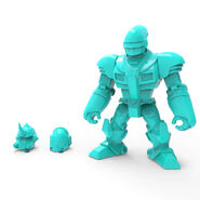 Blank-Teal-Robot-Action-Figure