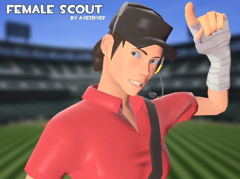 Female scout. Tf2 Scout Skins. Female Scout TF. Gmod model Player tf2.