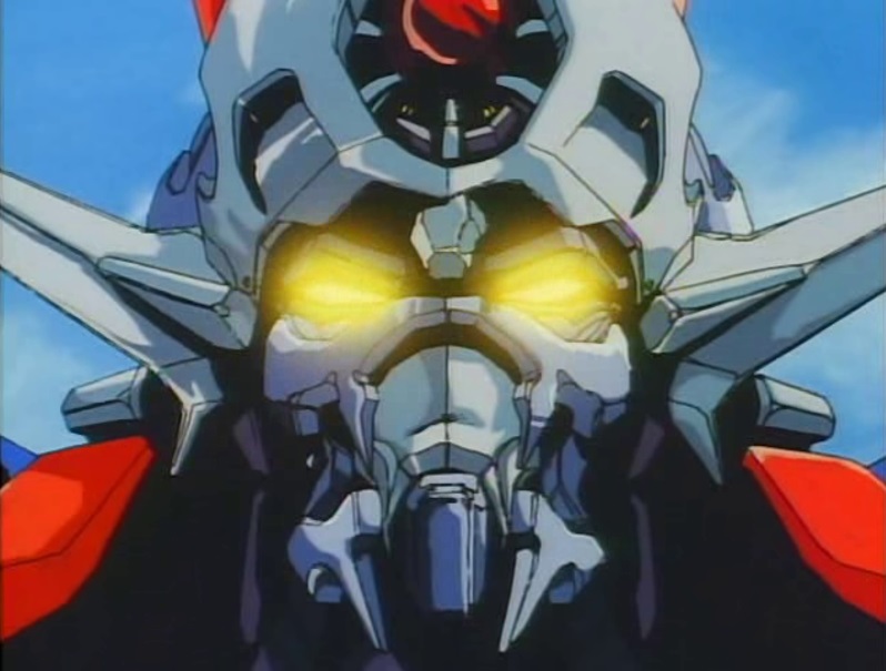 Lexica  90s anime style robot made out of clock parts