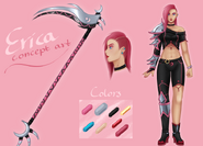 Concept Art of Erica made by Joanna Langowska (also goes by 'PuroArt')