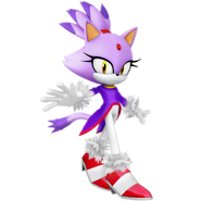 Blaze in her normal outfit