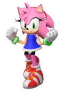 Amy in her Olympic outfit