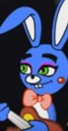 Toy bonnie as he appears in anti hobbykids videos