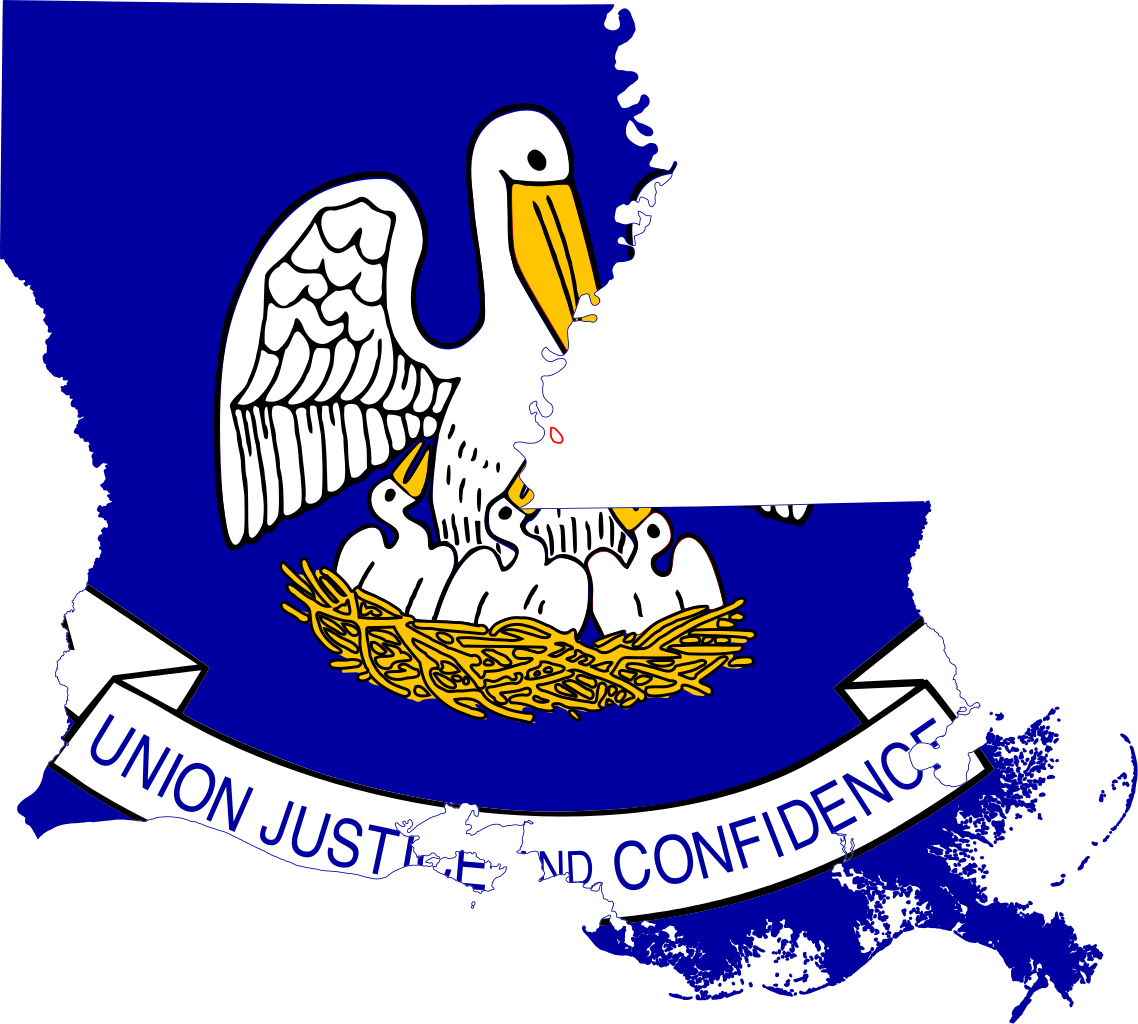 louisiana state flag coloring page