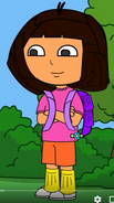 CaillouAnimation's version of Dora.