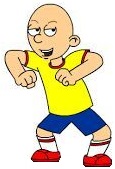 Caillou dancing.