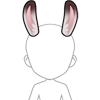 Two Tone Rabbit Ears