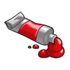 Red Paint Tube