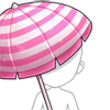 Pink Beach Umbrella