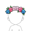 Trans Pride Flower Crown