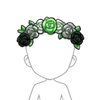 Agender Pride Flower Crown