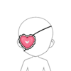 Lace Heart Eyepatch
