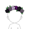 Ace Pride Flower Crown