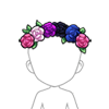 Genderfluid Pride Flower Crown