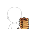Held Pancake Stack
