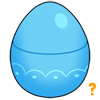 Blue Plastic Egg