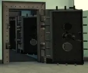 Opened vaults with the drill