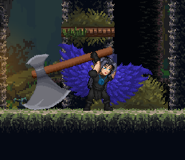 A player wielding Asterion's axe