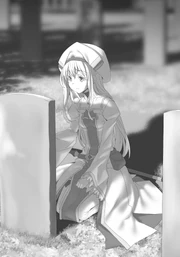 Priestess visits Wizard's grave