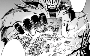 The Gate Scroll used by  as a weapon instead of a means of escape.