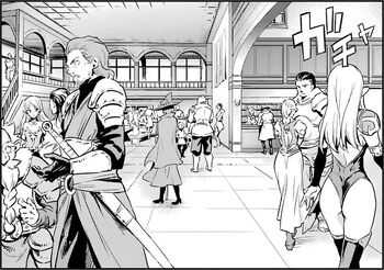 Various Adventurers gathered in the Adventurer's Guild