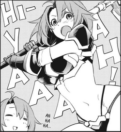 Cow Girl imagining herself as an Adventurer