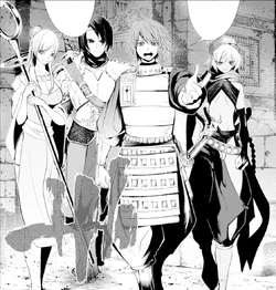 Magic Knight, Priest, and one other from Female Bishop's first Party