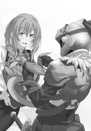 Guild Girl presents the gift to Goblin Slayer