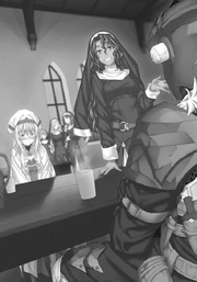 Sister Grape thanks Goblin Slayer for his help