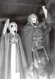 Húsfreya and her husband welcome their guests