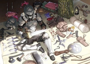 Goblin Slayer preparing for his day