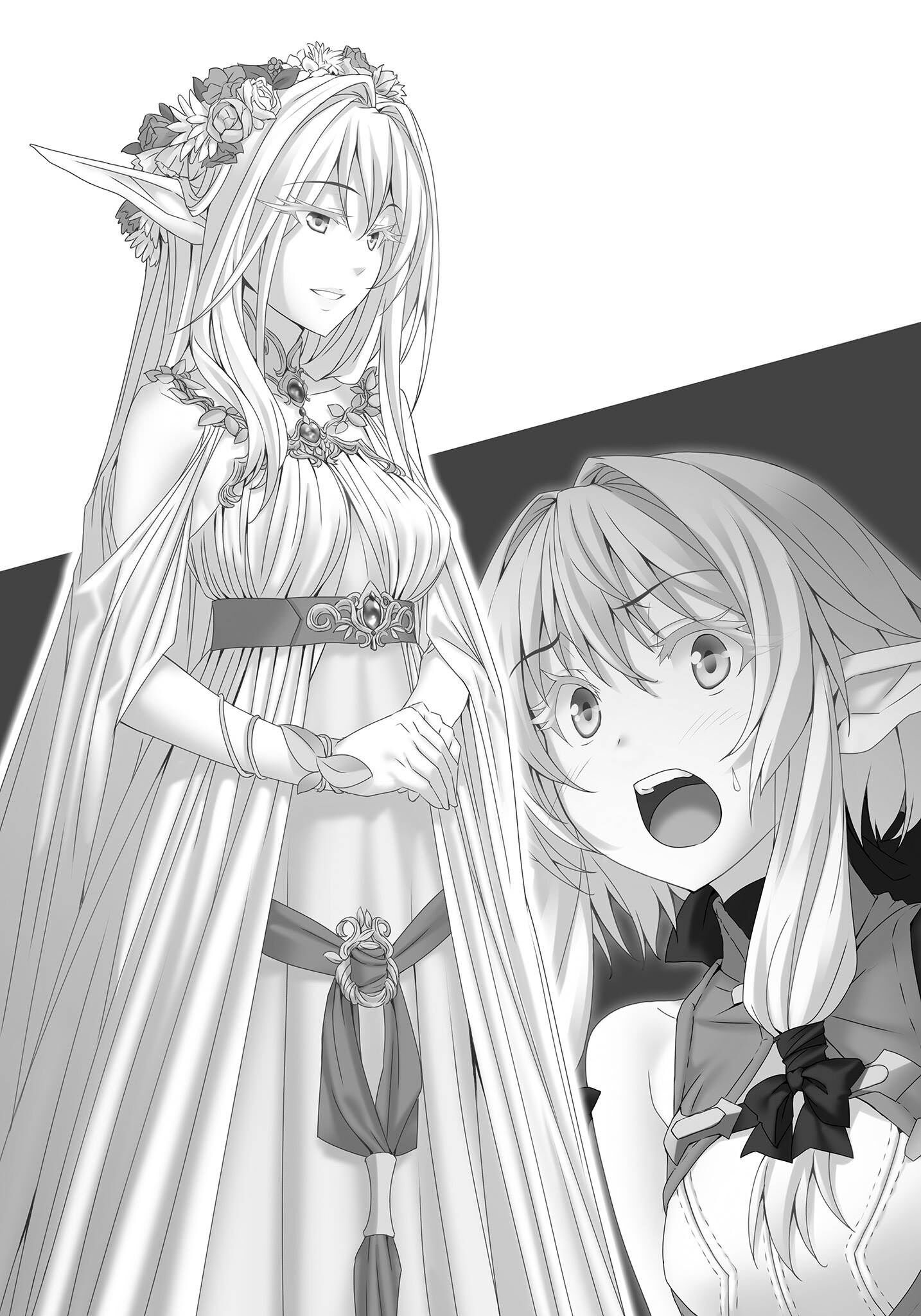 From Goblin Slayer: Goblin's Crown. A 15-year old Cinnamon Bun (Priestess)  is bustier than a 2-Millenia old elf (HEA). Souka. : r/GoblinSlayer